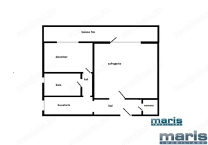 Apartament 2 camere Dambu etaj 2 renovat recent - imagine 13