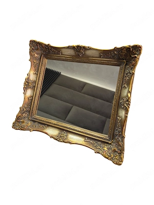 Oglinda vintage Rococo din lemn 40x35 cm