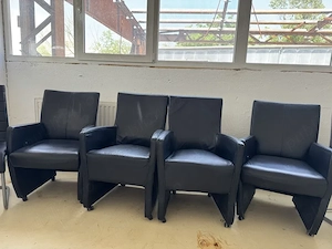 Fotolii set 4 buc, piele naturala 100% in stare noua, foarte comode, calitate varf Olanda
