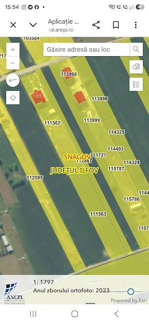 vand teren la snagov 1600 mpdeschidere 7 metri la pret de 55000 euro deschidere pe 2 strazi 