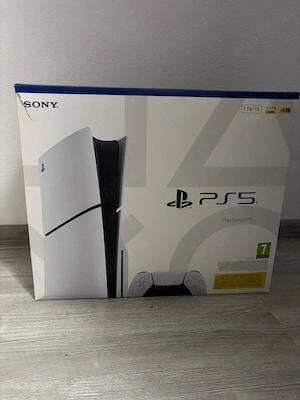 PS5 Slim 1TB Disc Edition + 3 Jocuri + Garanție + Cutie Originală 