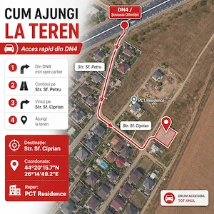 Teren intravilan 414 mp   Cartier Allegria Residence, Popești-Leordeni  Șoseaua Olteniței Nr 146 - imagine 3