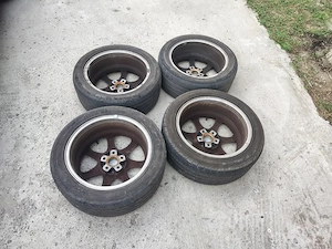 Vând Jante R17 5x112 (VW/Audi/Seat/Skoda) cu anvelope 235/45 R17 uzate - imagine 3