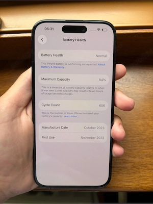 Vand iphone 15 pro