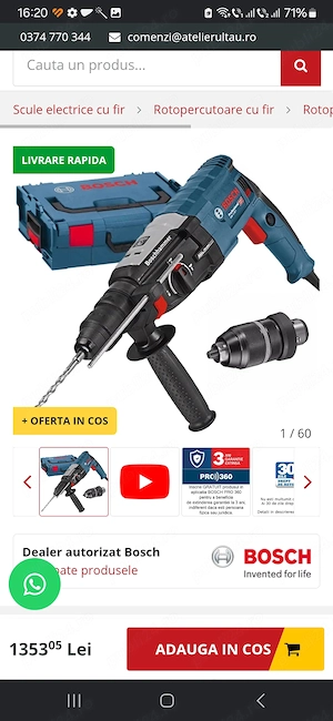 Rotopercutanta profesionala 