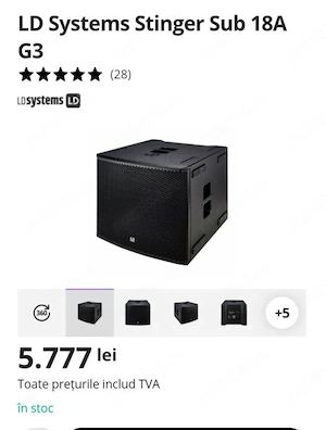 subwoofer Ld Stinger g3 18 inch