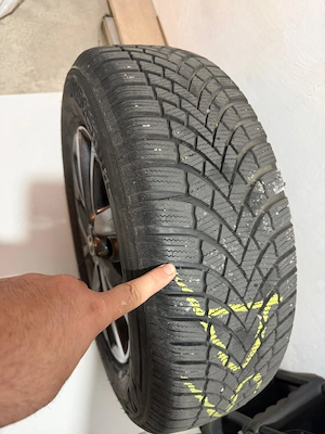 Set 4 Roți Iarnă R16 Mazda CX-30/CX-3 –Jante Borbet V + Anvelope Bridgestone DOT 2022 + Senzori TPMS - imagine 5