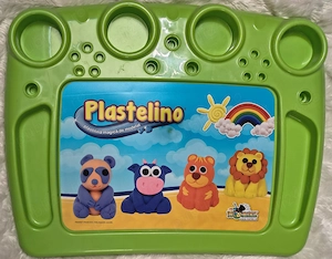 Tavă Planșetă de lucru Plastelino Noriel   Suport activități modelaj copii 35cm 40cm Verde