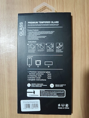 Folie Sticla Securizată Protectie Ecran pentru Huawei P20 Lite, Full Face, 5D, Neagra - imagine 2