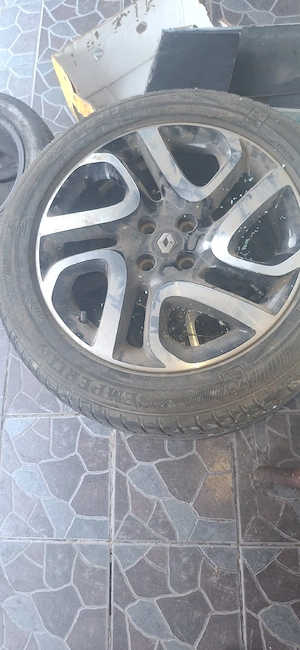 Set 4 jante aliaj originale Renault Captur 17  6.5J ET40 + anvelope - imagine 4