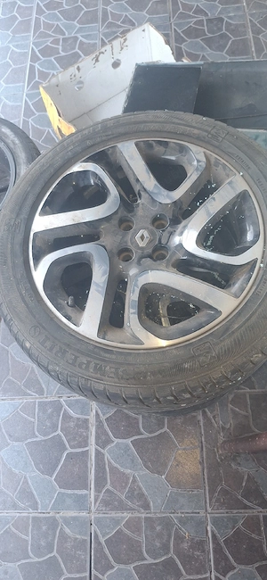 Set 4 jante aliaj originale Renault Captur 17  6.5J ET40 + anvelope - imagine 3