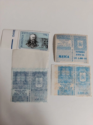 Timbre Fiscale Poștal An 1998-2001