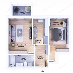 Apartamente 2 camere, noi, spre vanzare, cartier rezidential