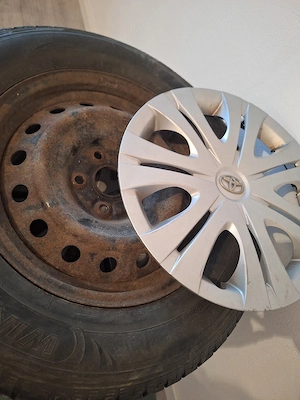 Set 4 Jante tablă R16 Toyota (RAV4) + Capace originale - imagine 2