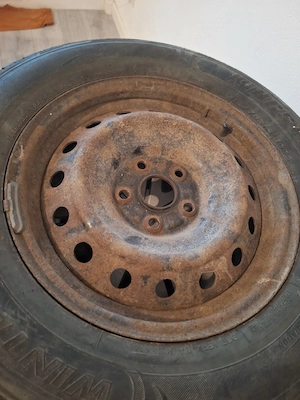 Set 4 Jante tablă R16 Toyota (RAV4) + Capace originale - imagine 4