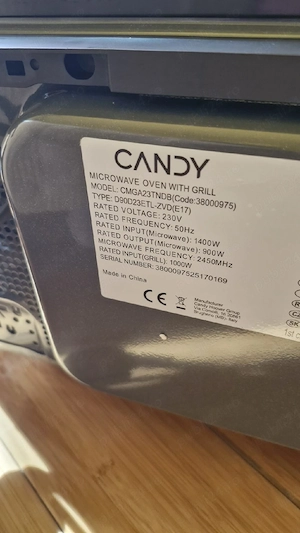 cuptor microunde candy nou !
