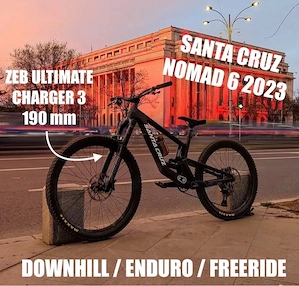 Santa Cruz Nomad 6 modificat 2023 M | ZEB Ultimate 190 | bicicletă mtb enduro downhill