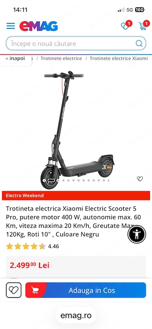 trotineta XIAOMI 5 PRO super pret