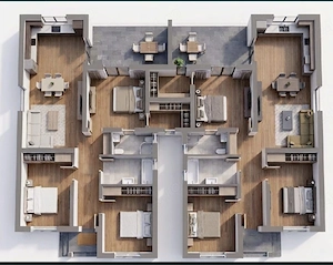 Duplex premium pe parter | 3 dormitoare | 325 mp teren - imagine 2