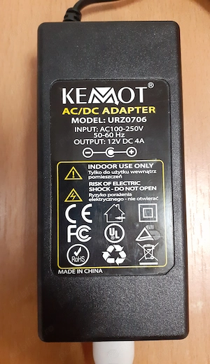 Alimentator KEMOT 12V 4A.Sursă de alimentare pentru Routere, benzi LED, camere de supraveghere