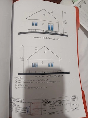 Vând teren în Davidești Argeș proiect +temelie+gard nou făcut în fața ! - imagine 2