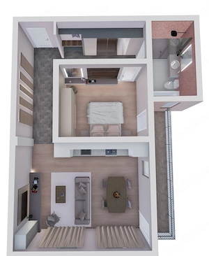 Apartament 2 camere, 62 mp, Mosnita Noua - imagine 9