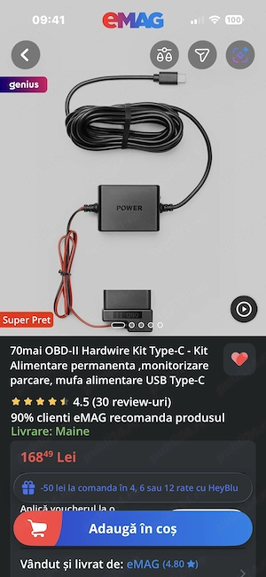 Kit alimentare obd2 
