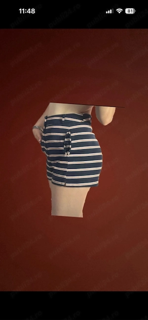 pantaloni scurti cu dungi , stradivarius 