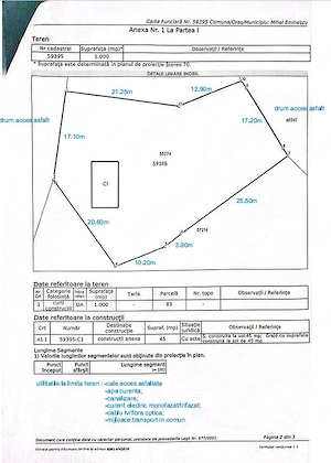 Vand teren 1000m2, intravilan, Manolesti-Vale, Botosani. - imagine 2