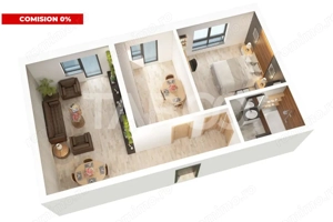 Apartament Nou decomandat 2 camere Comision 0  parcare Doamna Stanca