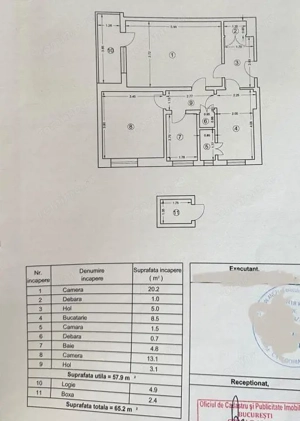 DEOSEBIT! 2 camere - 65 mp | Tavane înalte 2,80 m | Centrală | Boxă | Ferdinand - imagine 15