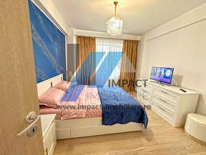2 camere mobilate si utilate LUX, Brazda, etaj2 cu lift, centrala termica, bloc nou - imagine 3