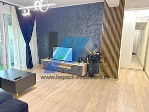 2 camere mobilate si utilate LUX, Brazda, etaj2 cu lift, centrala termica, bloc nou
