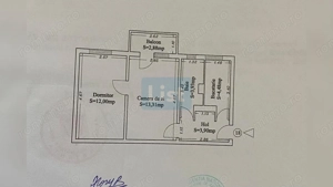 2 camere semidec | 38 mp | Centrală proprie | Mobilat | Zona Doraly - imagine 8