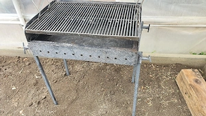 gratar de gradina inox 63x43 
