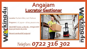 Lucrator Gestionar Depozit Seminte Prahova