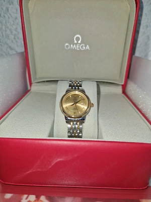 Ceas Dama Omega De Ville Gold&Silver Full Box