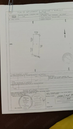 Vând teren intravilan 1218 mp Vlădești Priporu. Preț 25 Euro mp negociabil  - imagine 3