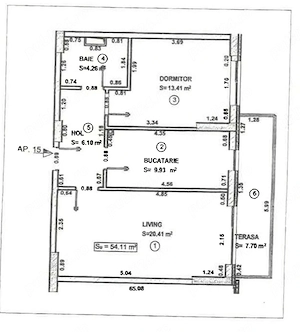 Vand apartament cu 2 camere, decomandat, la City of Mara - imagine 8