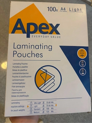 Folii laminare A4 Apex 80 microni 100 buc. cutie .8buc Noi, sigilate
