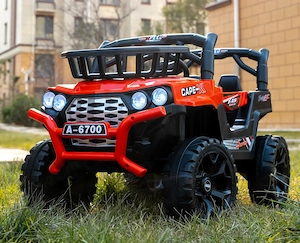 Masinuta electrica 4x4, 2-4 ani,CAPE-X, 100W,12V, scaun tapitat NOU