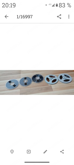 Benzi de magnetofon role 18  cm ( 5 benzi) 
