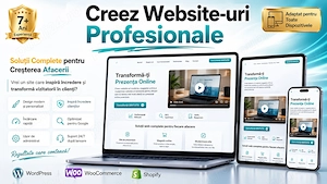 Site-uri care Aduc Clienți, Nu Doar Prezență Online | Creare Site Web Profesional WordPress, Shopify