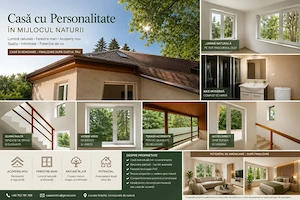Vilă într-o oază de natură din centrul Brașovului | 180 mp | Teren 360 mp  | Terasă panoramică 