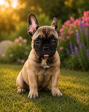 Pui de Bulldog Francez  fetita