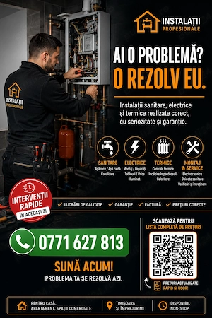 Instalator non-stop 24 7