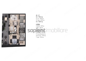 Apartament nou, modern cu 2 camere - Ultracentral -  Cuza Voda - imagine 3