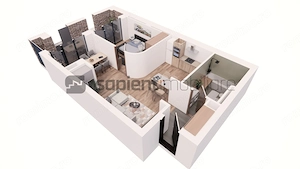Apartament nou, modern cu 2 camere - Ultracentral -  Cuza Voda - imagine 5