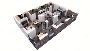Apartament nou, modern cu 2 camere - Ultracentral -  Cuza Voda