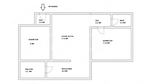 Apartament de vanzare cu 3 camere si balcon Mihai Viteazul numarul 23 - imagine 4